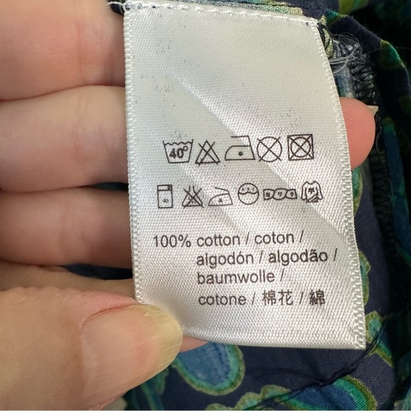 Ro's Garden Navy Tulip Tiered Midi Dress SZ L - Picture 5 of 7